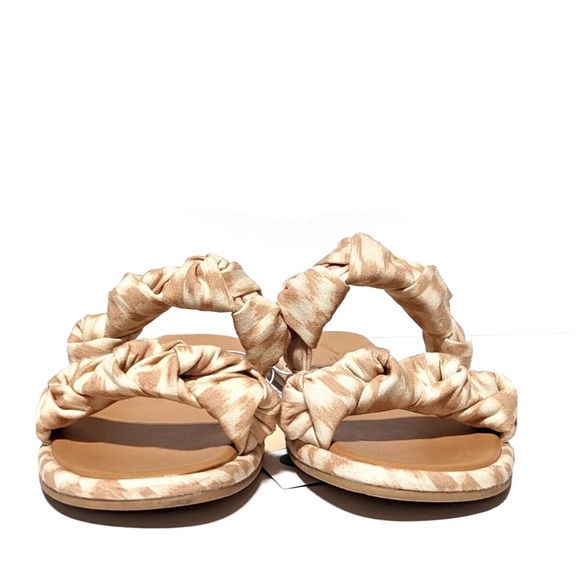 Universal Thread Women's Knotted Slide Sandals tan size 8 NWT - Picture 3 of 8
